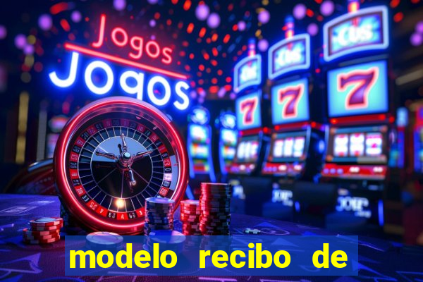 modelo recibo de pagamento autonomo